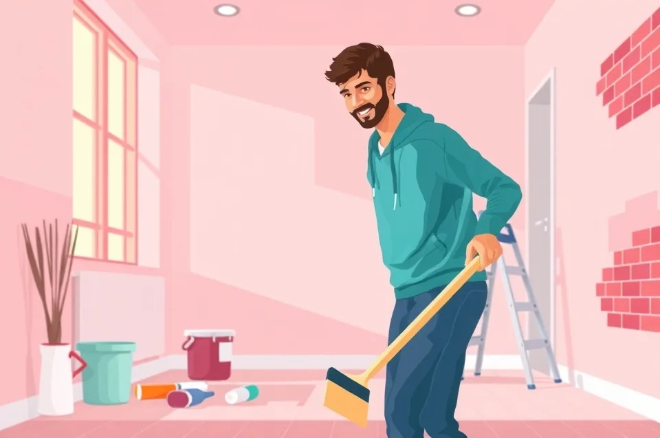 Intérieur rénové après travaux de peinture à Avignon